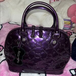Hello Kitty Loungefly Shiny Purple Satchel